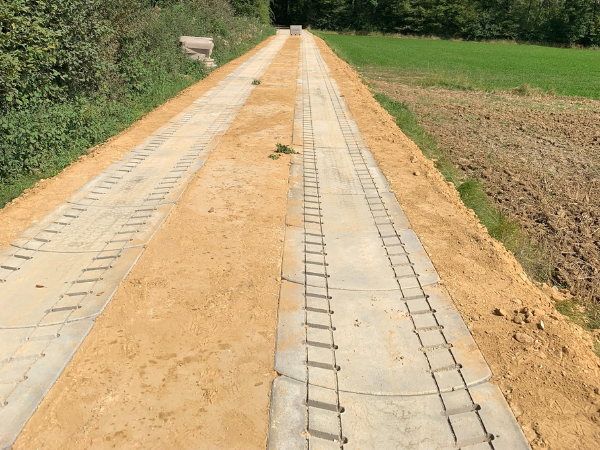 Construction des chemins forestiers à Saeul phase 5 