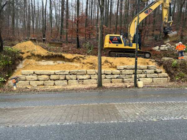 Construction des chemins forestiers à Saeul phase 5 