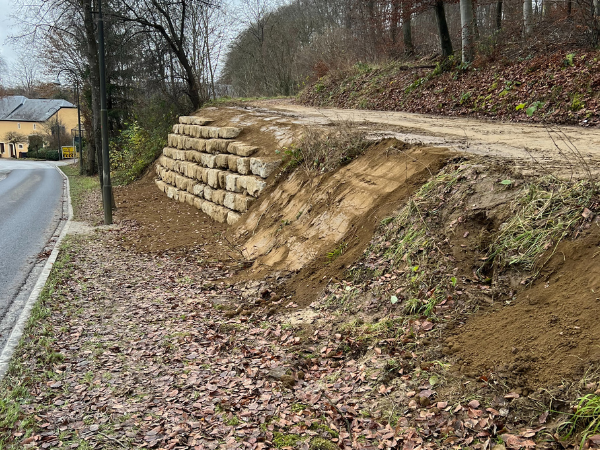 Construction des chemins forestiers à Saeul phase 5 