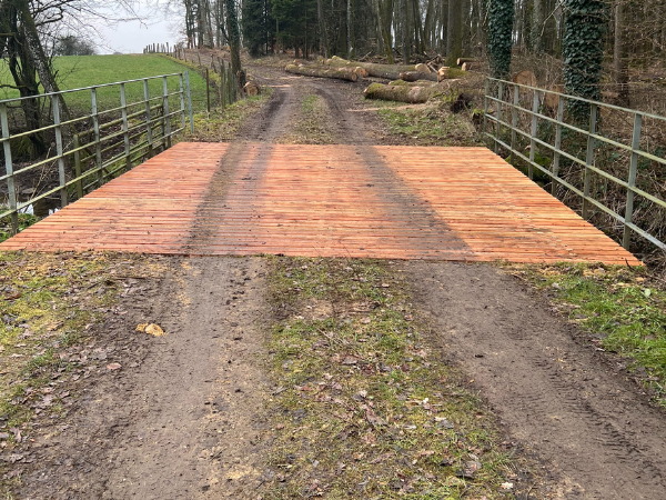 Construction des chemins forestiers à Saeul phase 5 